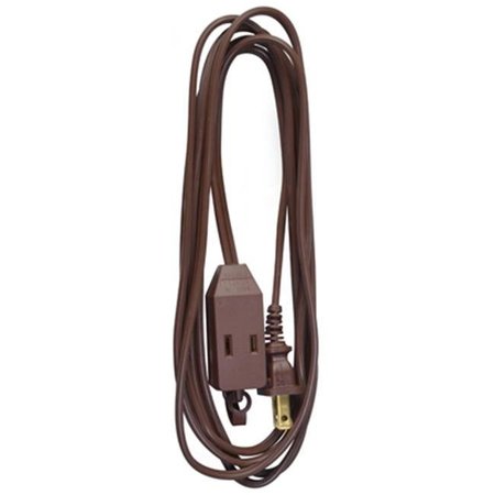 VIRTUAL 09402ME 9 ft. Brown Polarized Cube Tap Extension Cord VI595704